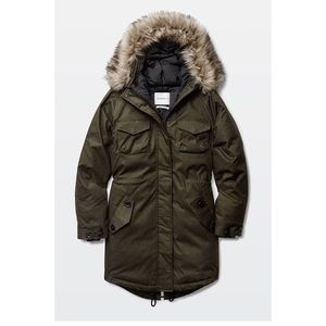 Aritzia Army Green Community Paradigm Parka Coat
